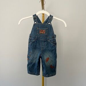 Koala Baby 100% Cotton Cowboy Denim Overall Blue One-Piece 6-9 Months Sleeveless